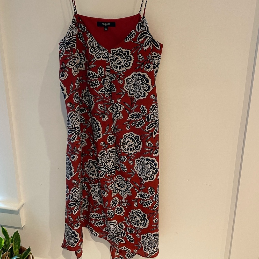 Madewell silk lined dress